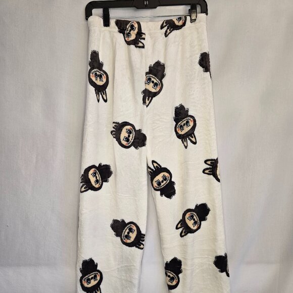 Adult White Fleece Labubu pajama pants - Picture 3 of 3